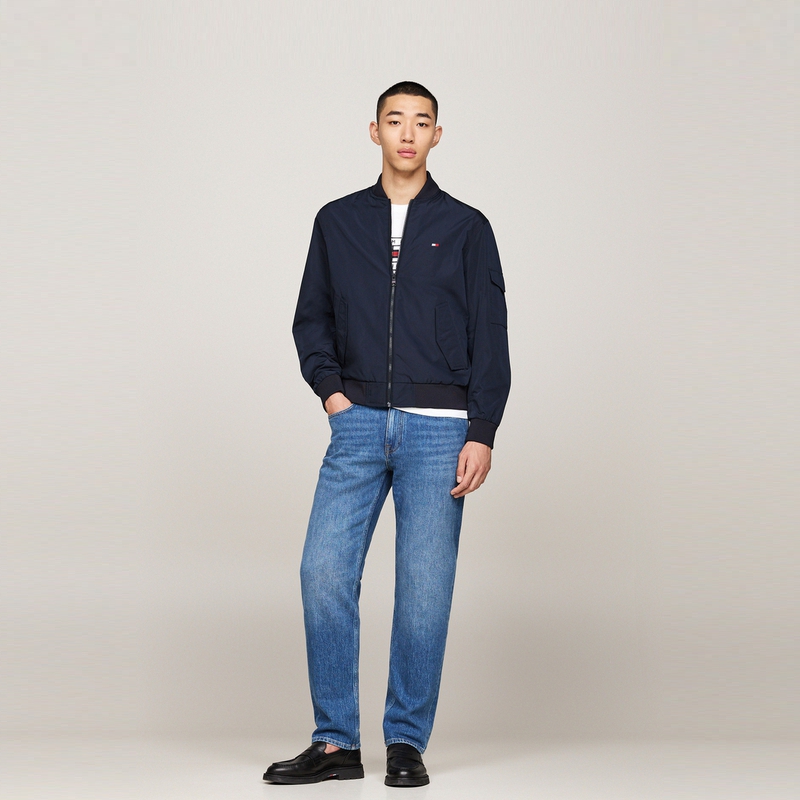 Details for 湯米希爾費格 海軍藍商務休閒飛行夾克附口袋設計 MW0MW35658