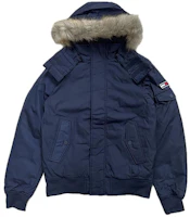 Tommy Hilfiger Navy Hooded Down Jacket with Fur Trim. 78J1956-410 Tommy Hilfiger Navy Hooded Down Jacket with Fur Trim. 78J1956-410