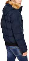 Purchase Tommy Hilfiger Navy Logo Hooded Puffer Jacket with Embroidery. 159AP863-NAVY
