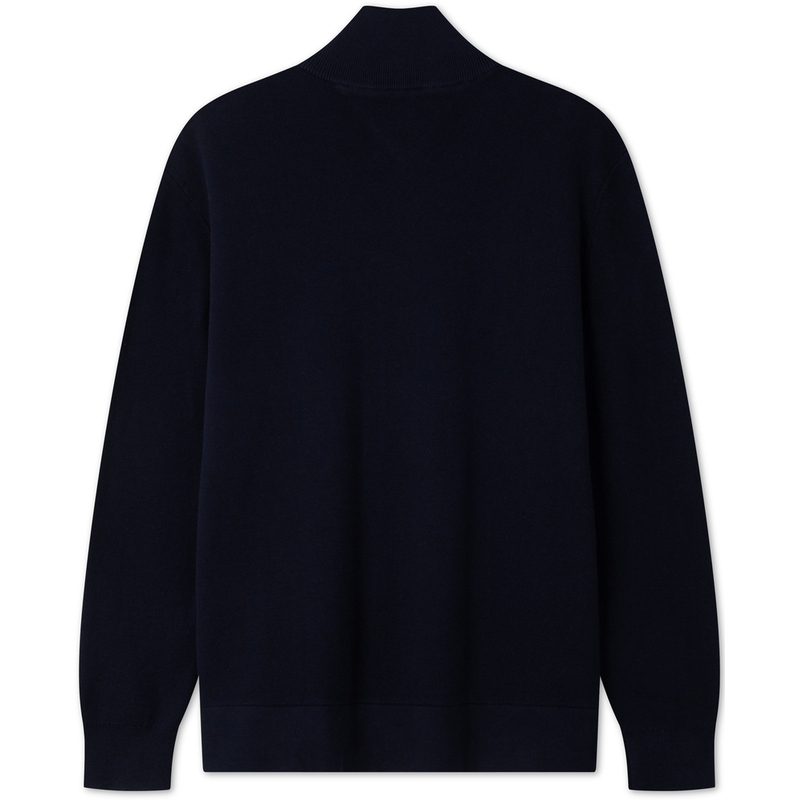 Lookbook 汤米希尔费格海军蓝宽松休闲商务夹棉拉链外套 MW0MW36721