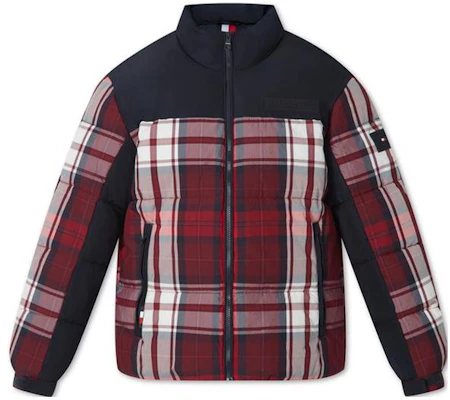 Tommy Hilfiger 海軍藍格紋立領羽絨外套 MW0MW33432 Buy Tommy Hilfiger 海軍藍格紋立領羽絨外套 MW0MW33432