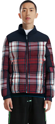 Tommy Hilfiger 海軍藍格紋立領羽絨外套 MW0MW33432 Details for Tommy Hilfiger 海軍藍格紋立領羽絨外套 MW0MW33432