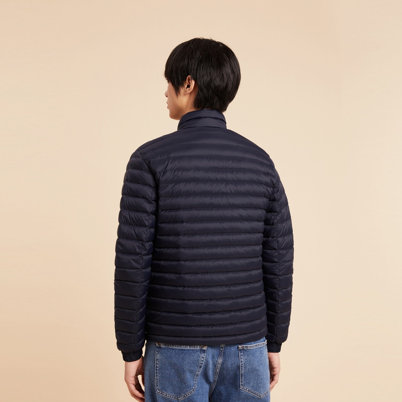 Purchase 타미 힐피거 네이비 슬림 핏 퀼팅 다운 자켓 자수 로고 XM0XM02189