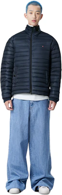 타미 힐피거 네이비 슬림 핏 퀼팅 다운 자켓 자수 로고 XM0XM02189 Cheap 타미 힐피거 네이비 슬림 핏 퀼팅 다운 자켓 자수 로고 XM0XM02189