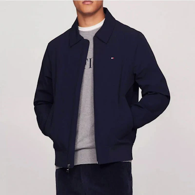 Tommy Hilfiger 海軍藍防水高爾夫夾克 復古美式風格 78J9469-410 Shop Tommy Hilfiger 海軍藍防水高爾夫夾克 復古美式風格 78J9469-410
