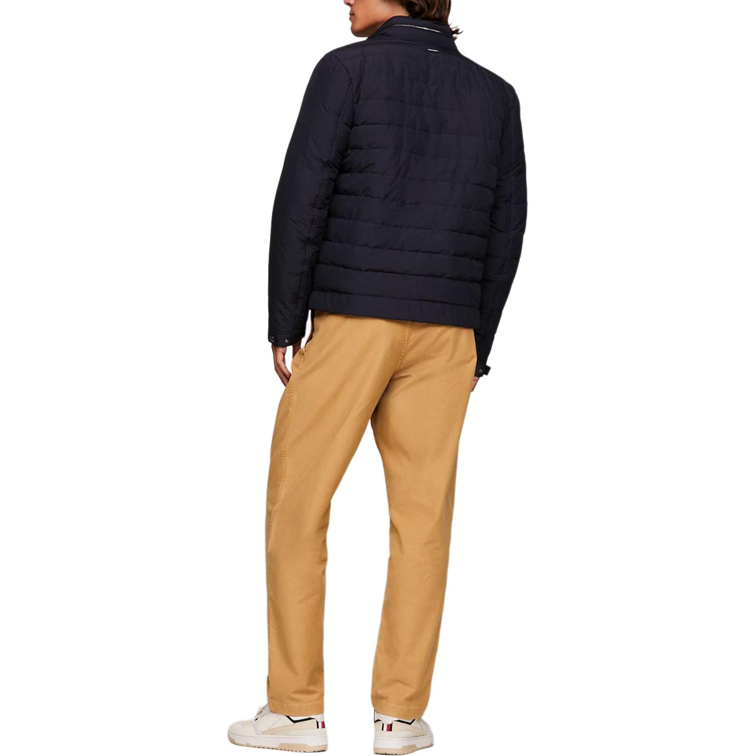 Shop Tommy Hilfiger 海軍藍拉鍊賽車外套長袖外穿夹克. MW0MW33752-DW5