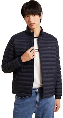 타미 힐피거 패커블 퀼팅 다운 재킷 네이비 블루 XM0XM02189-DW5 Details for 타미 힐피거 패커블 퀼팅 다운 재킷 네이비 블루 XM0XM02189-DW5