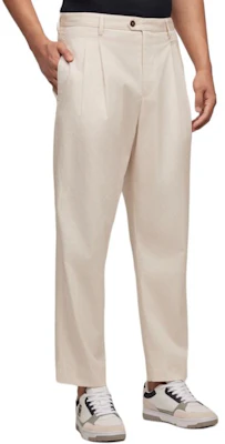 汤米希尔费格褶皱条纹纹理休闲西裤 米白色 商务休闲裤。 TQ001945 Shop 汤米希尔费格褶皱条纹纹理休闲西裤 米白色 商务休闲裤。 TQ001945