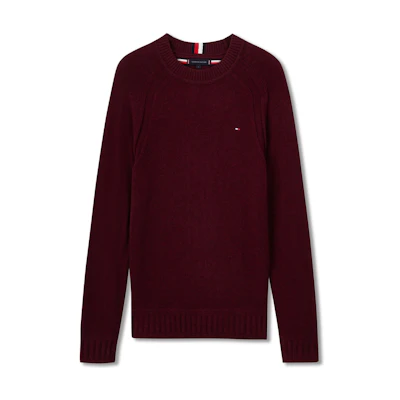 Tommy Hilfiger Pure Wool Slim Fit Crew Neck Knit Sweater. XM0XM02616