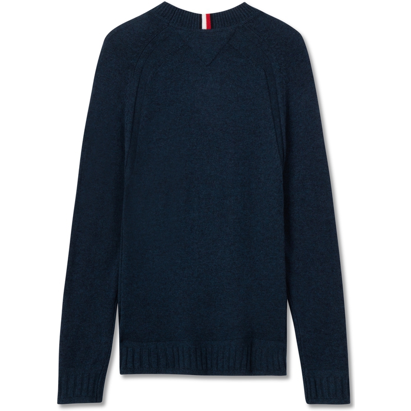 Lookbook Tommy Hilfiger 純羊毛修身圓領針織毛衣 XM0XM02616