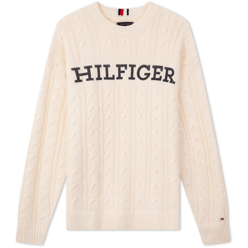 Order Tommy Hilfiger 寬鬆扭結針織混紡毛衣 MW0MW33082