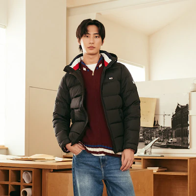 汤米希尔费格 复古美式风格连帽羽绒夹克. XM0XM03222 Details for 汤米希尔费格 复古美式风格连帽羽绒夹克. XM0XM03222