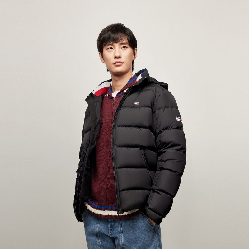 Cheap 汤米希尔费格 复古美式风格连帽羽绒夹克. XM0XM03222