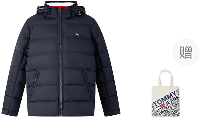 汤米希尔费格 复古美式风格连帽羽绒夹克. XM0XM03222 2