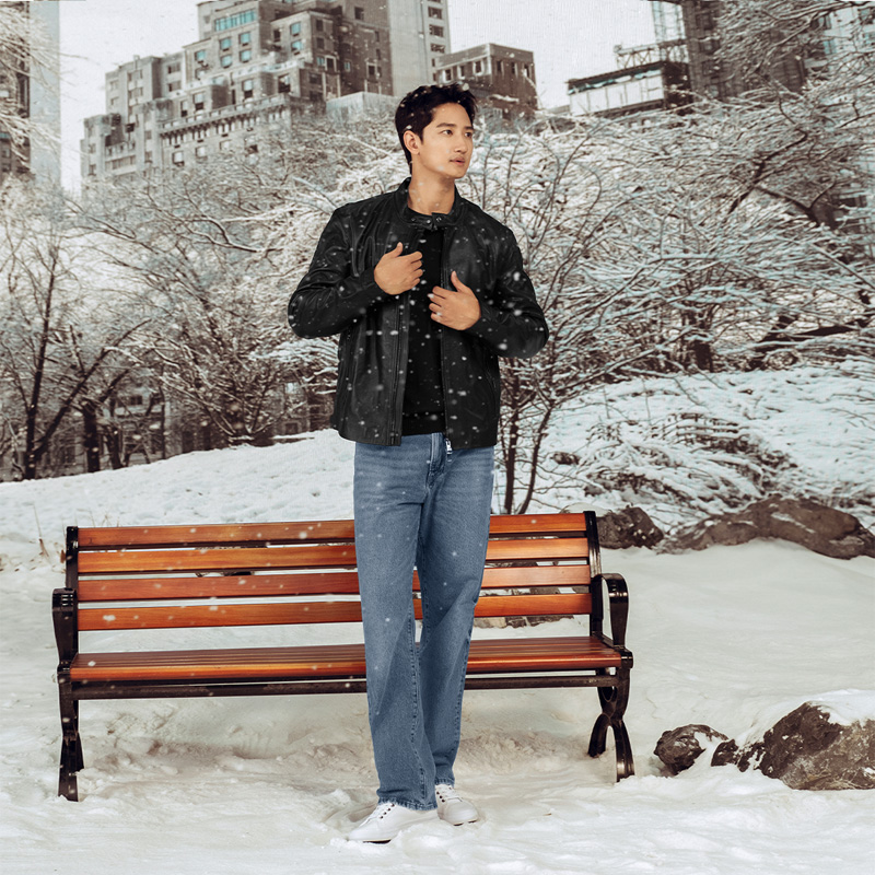 Details for Tommy Hilfiger 復古機車皮衣 黑色 MW0MW36635