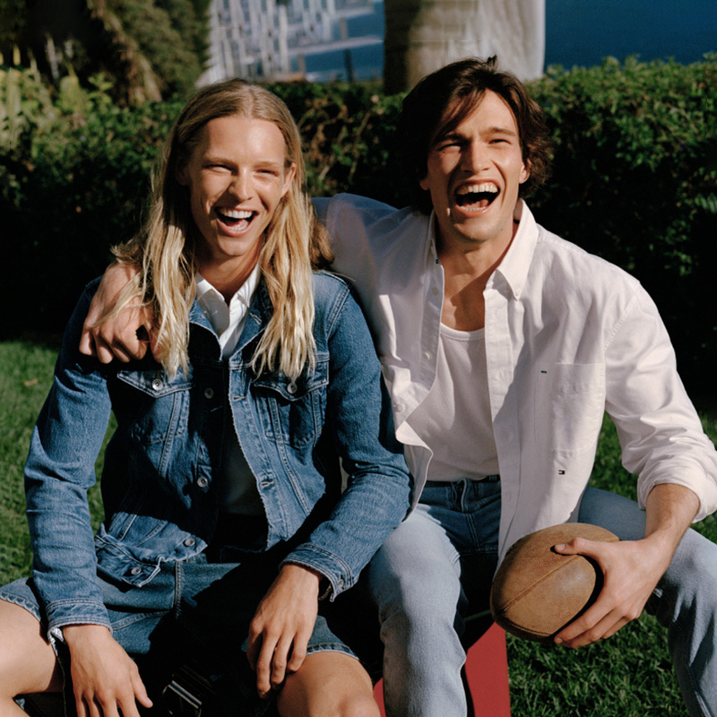 Tommy Hilfiger  Retro Denim Jacket with Dual Pockets in Denim Blue. MW0MW34523 圖 6