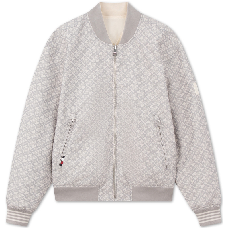 Shop Tommy Hilfiger 雙面美式休閒飛行夾克. MW0MW34451-DW5