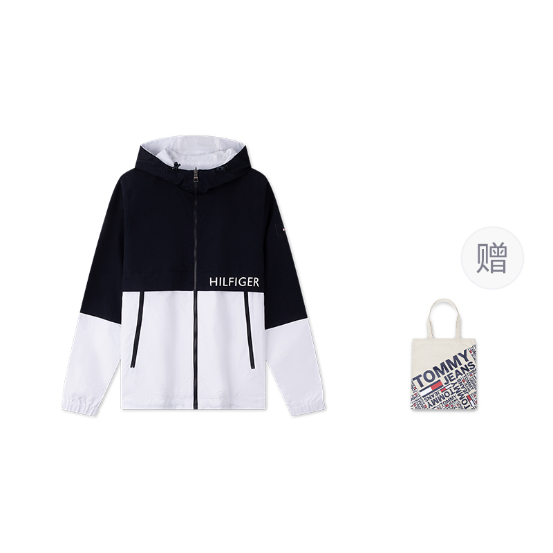 Tommy Hilfiger  Reversible Colorblock Hooded Lightweight Jacket 78JA139