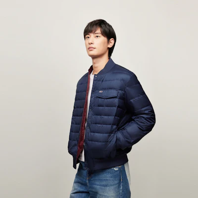 토미힐피거 리버서블 다운 퍼퍼 자켓 - 캐주얼 후디 루즈핏. XM0XM03221 4