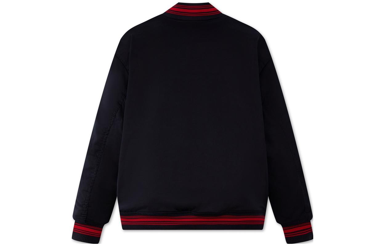 Lookbook Tommy Hilfiger 雙面刺繡寬鬆棒球外套 海軍藍/紅色 MW0MW34190