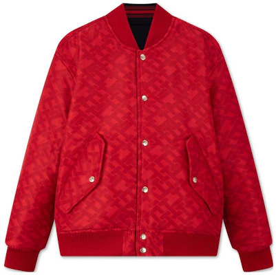 Tommy Hilfiger 雙面刺繡寬鬆棒球外套 海軍藍/紅色 MW0MW34190 Shop Tommy Hilfiger 雙面刺繡寬鬆棒球外套 海軍藍/紅色 MW0MW34190