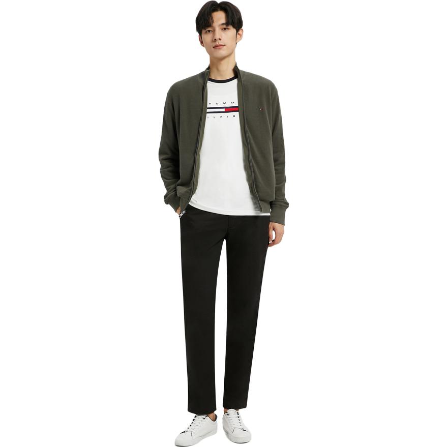 Shop Tommy Hilfiger 極簡標誌雙面針織開衫. MW0MW19495