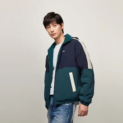 Tommy Hilfiger 雙面穿羊羔絨拼色外套 DM0DM20462 7