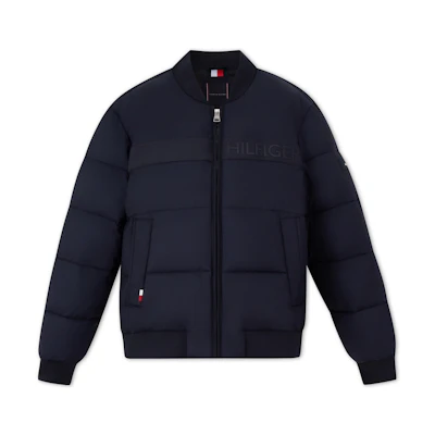 Tommy Hilfiger Simple Warm Slim Fit Bomber Baseball Jacket. XM0XM02540