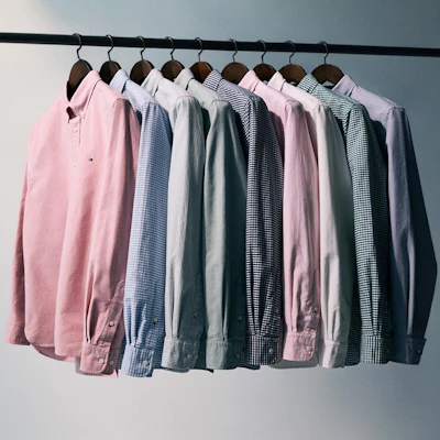 Tommy Hilfiger Kemeja Lengan Panjang Slim Fit Oxford Cotton Solid MW0MW35774 6