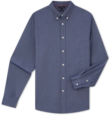 Tommy Hilfiger Kemeja Lengan Panjang Slim Fit Oxford Cotton Solid MW0MW35774 8