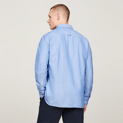 Tommy Hilfiger Kemeja Lengan Panjang Slim Fit Oxford Cotton Solid MW0MW35774 Sizing Tommy Hilfiger Kemeja Lengan Panjang Slim Fit Oxford Cotton Solid MW0MW35774