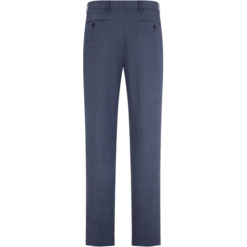 Lookbook 汤米希尔费格修身羊毛混纺商务西装裤深蓝色 TQ002025