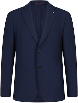 汤米希尔费格修身羊毛混纺条纹西装套装 - 海军蓝条纹 TQ001969 Lookbook 汤米希尔费格修身羊毛混纺条纹西装套装 - 海军蓝条纹 TQ001969
