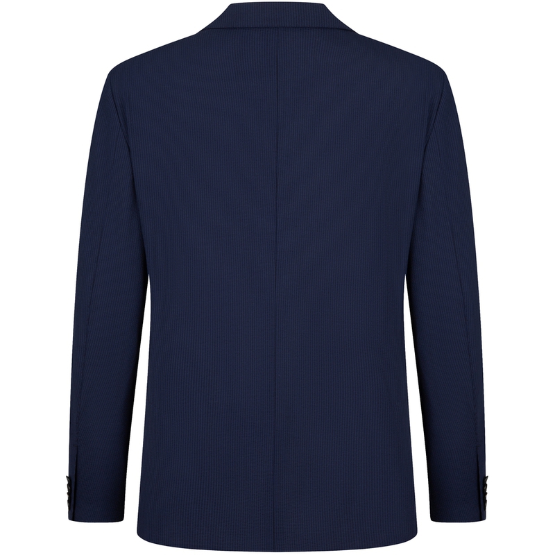 Shop 汤米希尔费格修身羊毛混纺条纹西装套装 - 海军蓝条纹 TQ001969