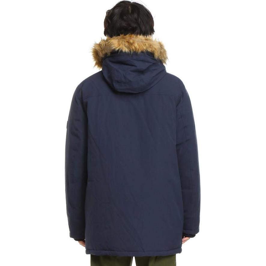 Shop Tommy Hilfiger 深藍色連帽寬鬆厚棉外套 151AP622-NVY