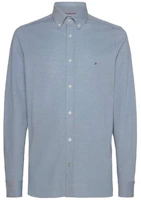 Tommy Hilfiger Solid Square Collar Single-Breasted Casual Long Sleeve Shirt MW0MW30675-C14 Tommy Hilfiger Solid Square Collar Single-Breasted Casual Long Sleeve Shirt MW0MW30675-C14