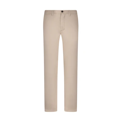 Tommy Hilfiger Straight-Leg Casual Pants Khaki Small Logo Embroidery MW0MW22333AEG