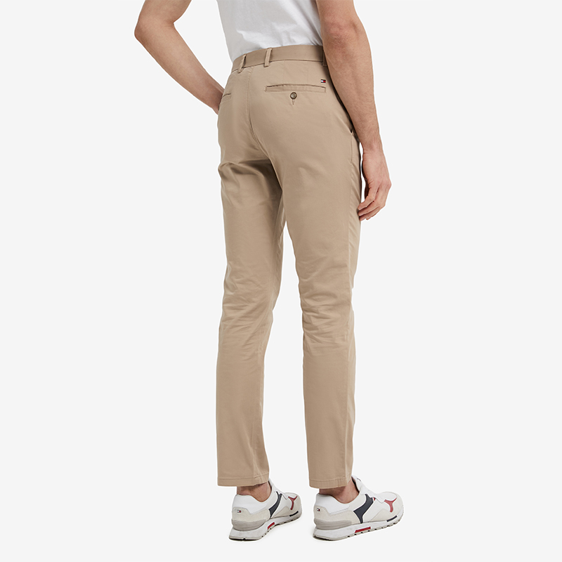 Purchase 汤米·希尔费格尔直筒休闲裤卡其色小标刺绣 MW0MW22333AEG