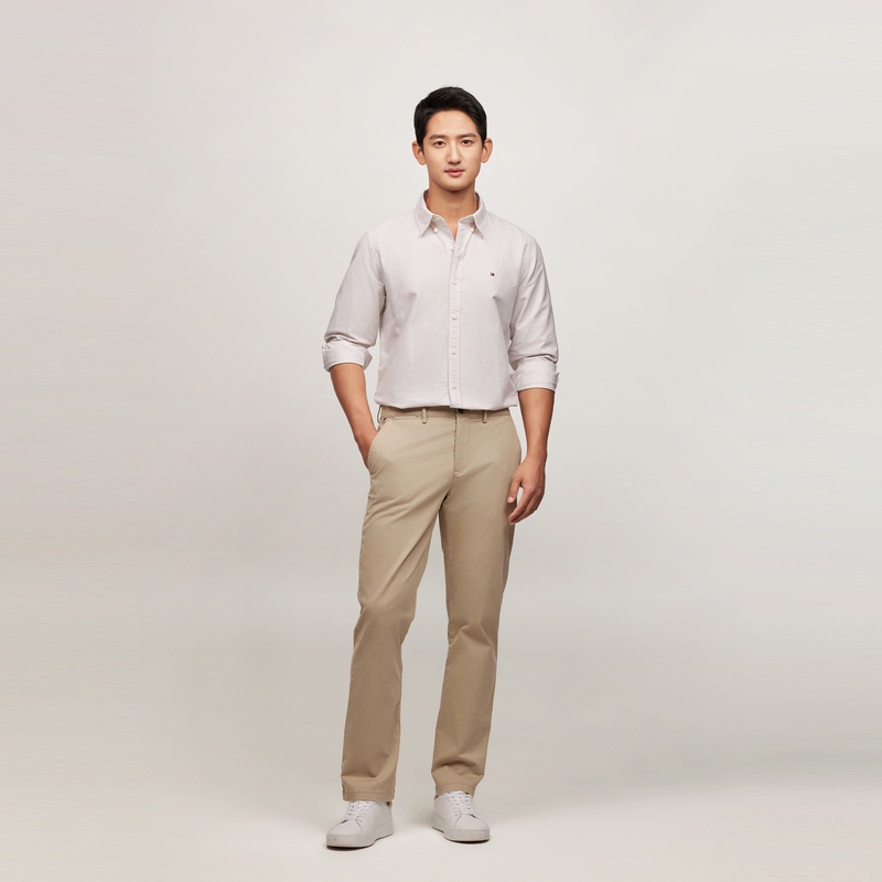 Details for Tommy Hilfiger 彈性直筒休閒褲 多色款 78JA573