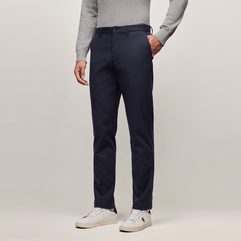 Purchase 汤米希尔费格弹力斜纹经典直筒休闲裤 MW0MW37485