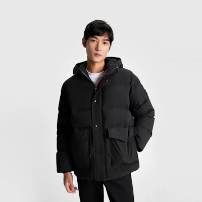 타미 힐피거 두꺼운 후드 패딩 다운 재킷 겨울 보온용 MW0MW32789 Sizing 타미 힐피거 두꺼운 후드 패딩 다운 재킷 겨울 보온용 MW0MW32789