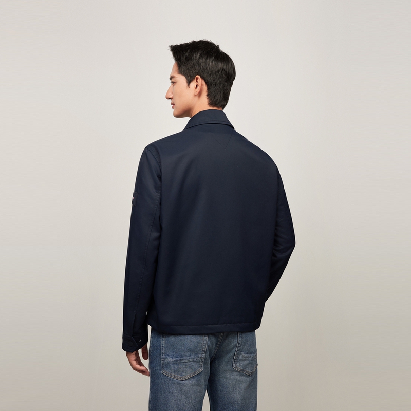 Purchase 湯米·希爾費格防水拉鍊式商務休閒外套深藍色 MW0MW36604