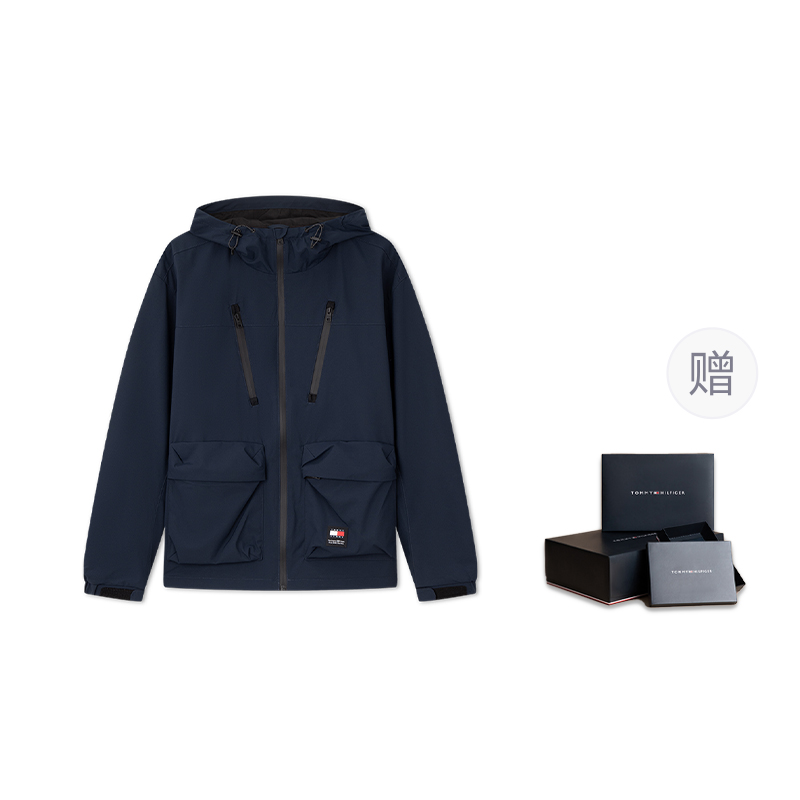 Tommy Hilfiger  Waterproof Breathable Fleece Lined Softshell Hooded Jacket DM0DM20373