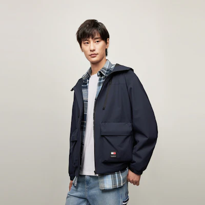 Tommy Hilfiger 防水透氣抓絨內襯軟殼連帽外套 DM0DM20373 Shop Tommy Hilfiger 防水透氣抓絨內襯軟殼連帽外套 DM0DM20373