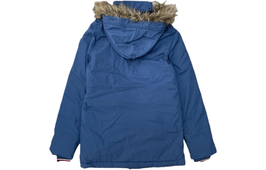 Lookbook Tommy Hilfiger 防水連帽中長款厚外套 藍色 78J3749-411