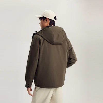 汤米·希尔费格防水防风三合一连帽冬季羽绒夹克 MW0MW37115 1