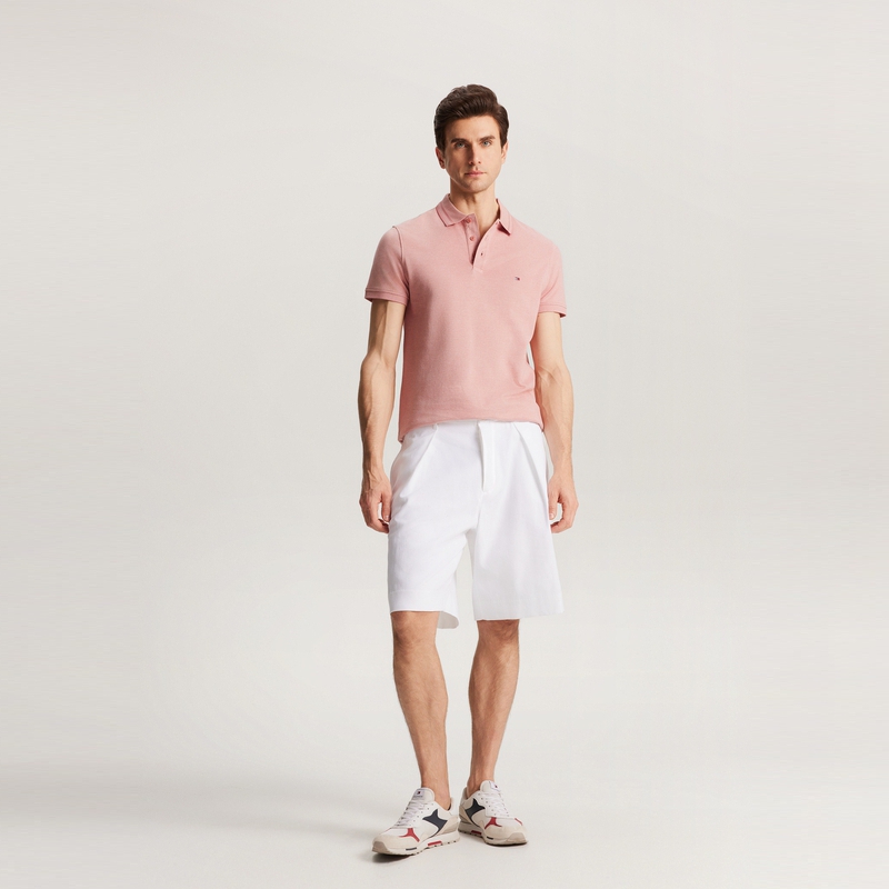 Details for 汤米·希尔费格 白色刺绣纹理休闲短裤 MW0MW34510