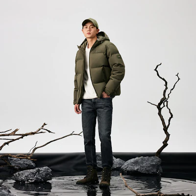 汤米希尔费格 冬季90绒鹅绒防风防水连帽夹克 MW0MW37264 5