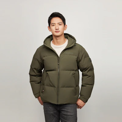 汤米希尔费格 冬季90绒鹅绒防风防水连帽夹克 MW0MW37264 7