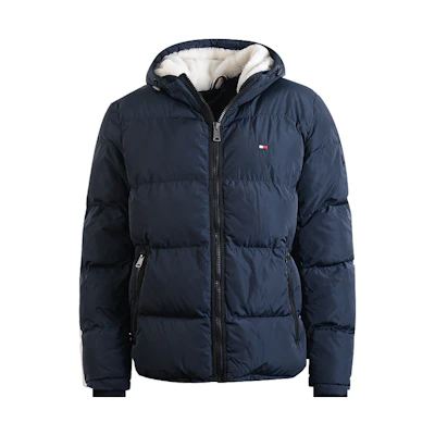 Tommy Hilfiger Winter Hooded Windbreaker Puffer Jacket Outdoor Style 150AP123